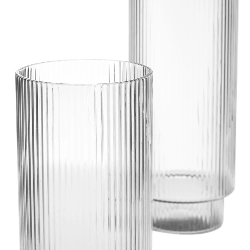 Ferm Living ferm LIVING Ripple Long Drink Glass - Set of 4 3