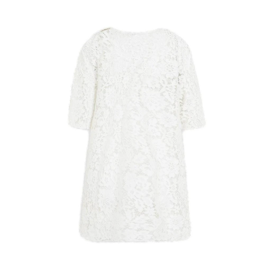 Gucci Gucci Logo Printed Laced T-Shirt 2