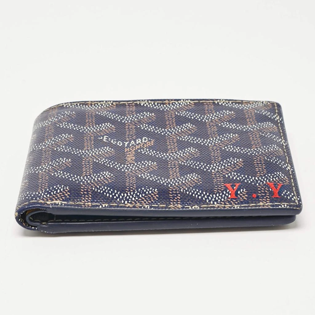 Goyard Goyard Blue Goyardine Coated Canvas Victoire Bifold Wallet 10