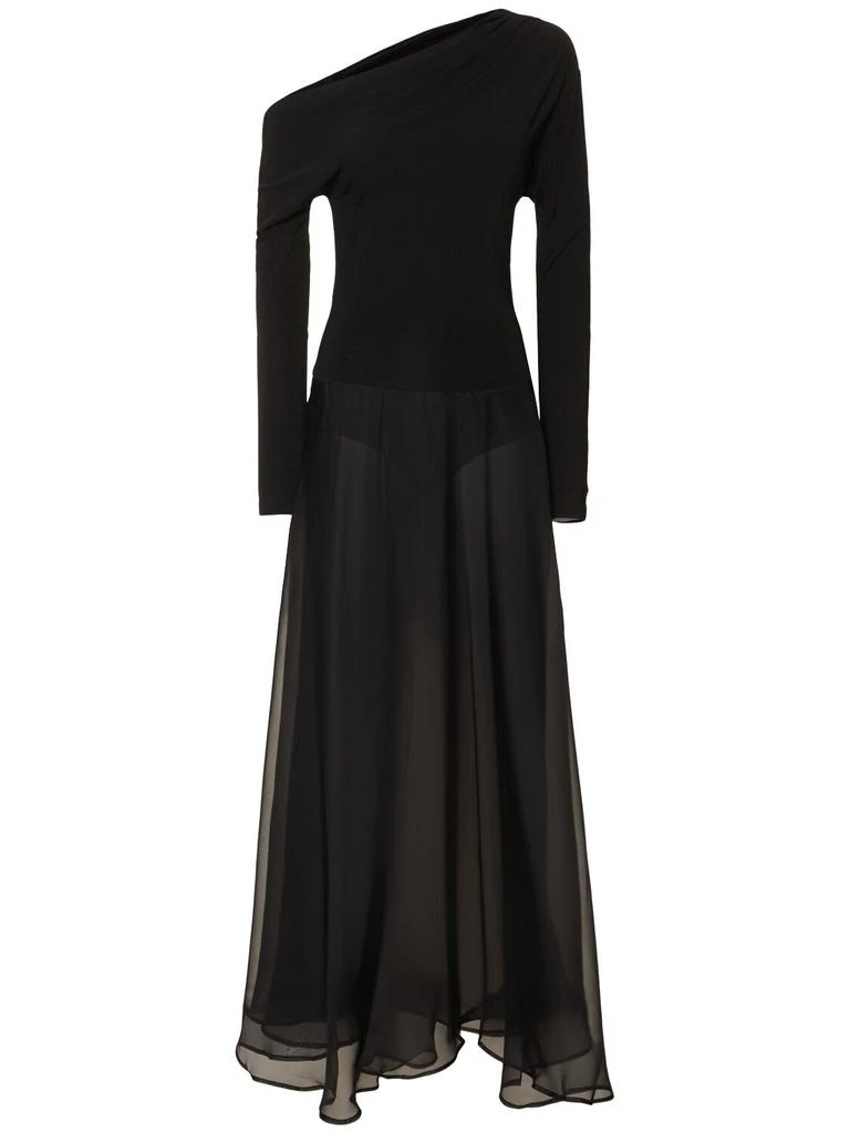 Esse Studios Aire Jersey & Tulle Twist Dress from LUISAVIAROMA