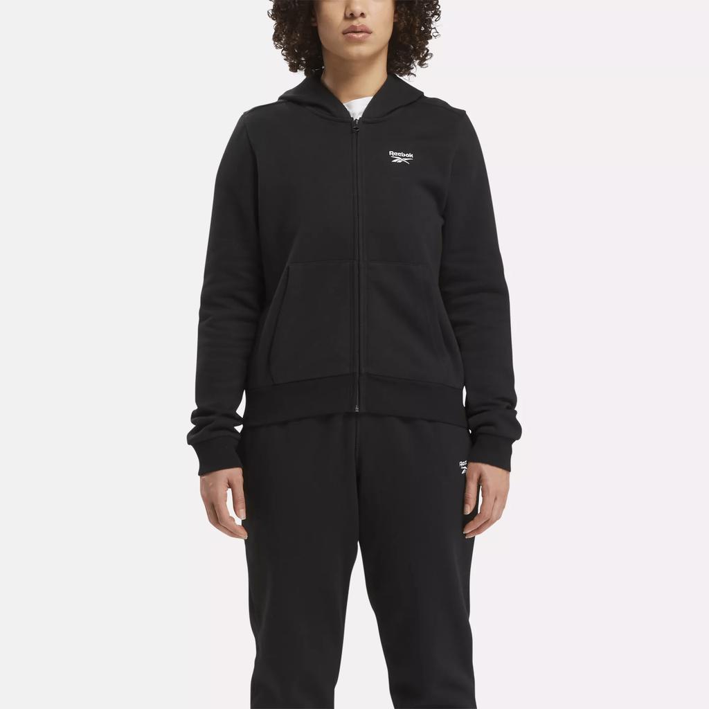 Reebok Women's Reebok Identity Small Logo Fleece Full-Zip Hoodie