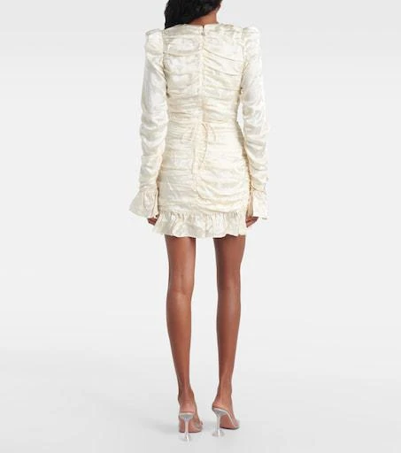 rotate birger christensen ruched mini dress Mini Ruched Ls Dress Black