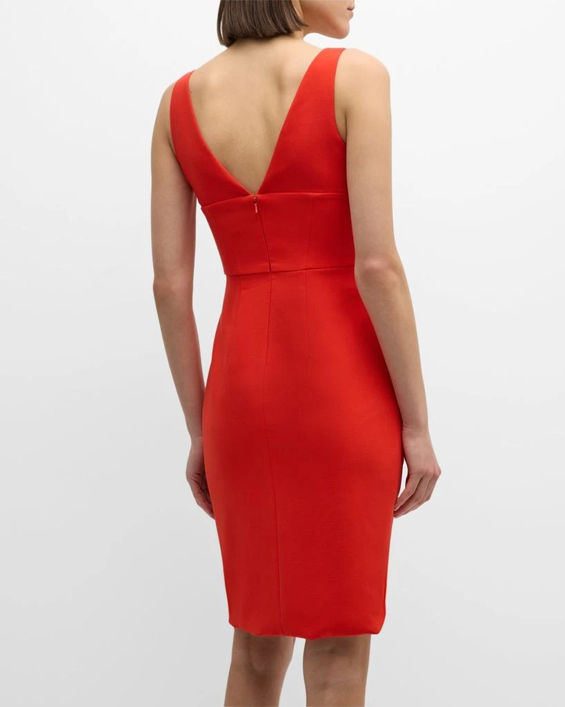 Black Halo Curtis Sleeveless Pleated Tulip Midi Dress 5