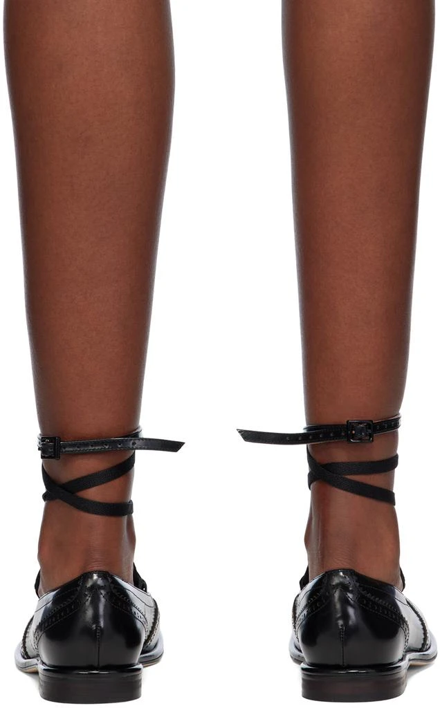 Shushu/Tong Black Lace-Up Flat Brogues 2