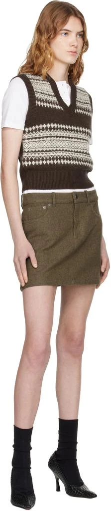 A.P.C. Brown Wool Sweater Vest 4