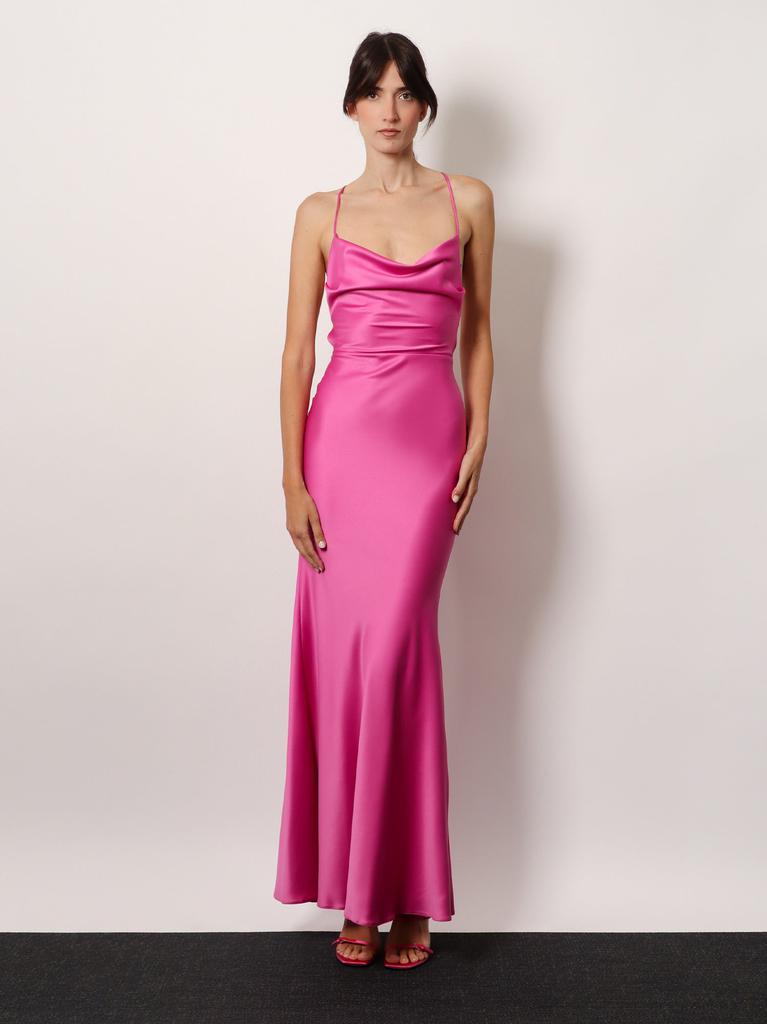 ACTUALEE Satin long dress