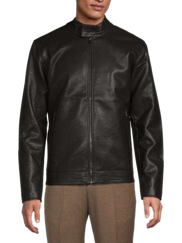 Slate & Stone Faux Leather Racer Jacket