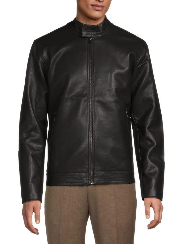 Slate & Stone Faux Leather Racer Jacket 1