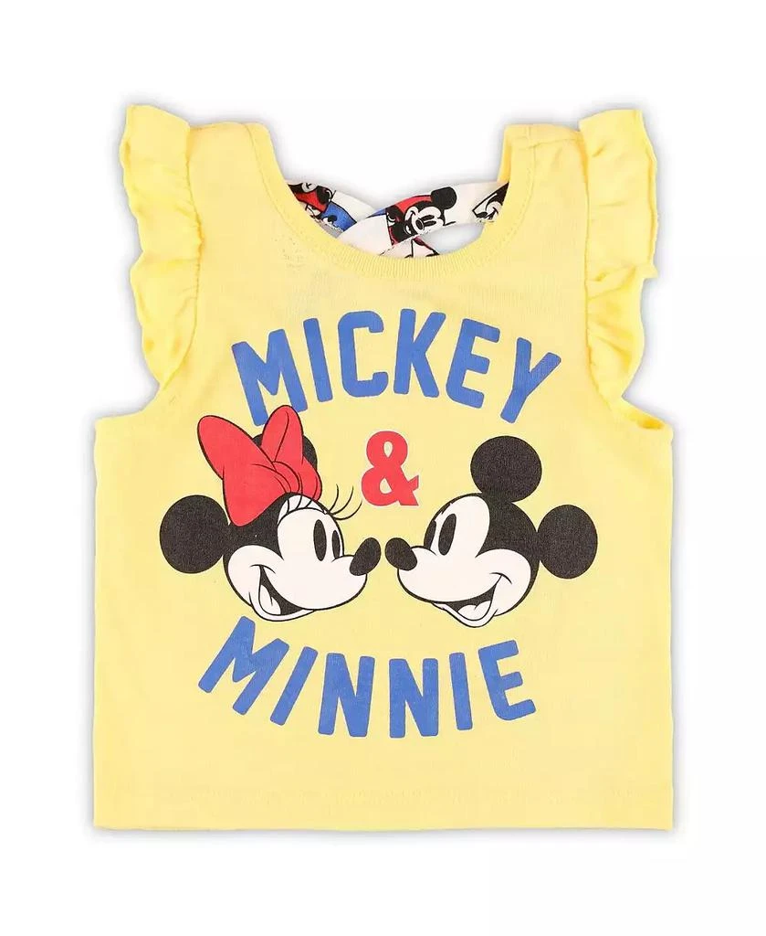 Children's Apparel Network Baby Boys and Girls Minnie Mouse Red, White T-Shirt and Shorts Set 4