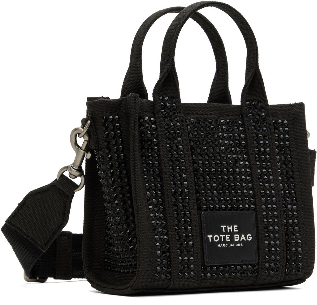 Marc Jacobs Black 'The Crystal Canvas Crossbody' Tote