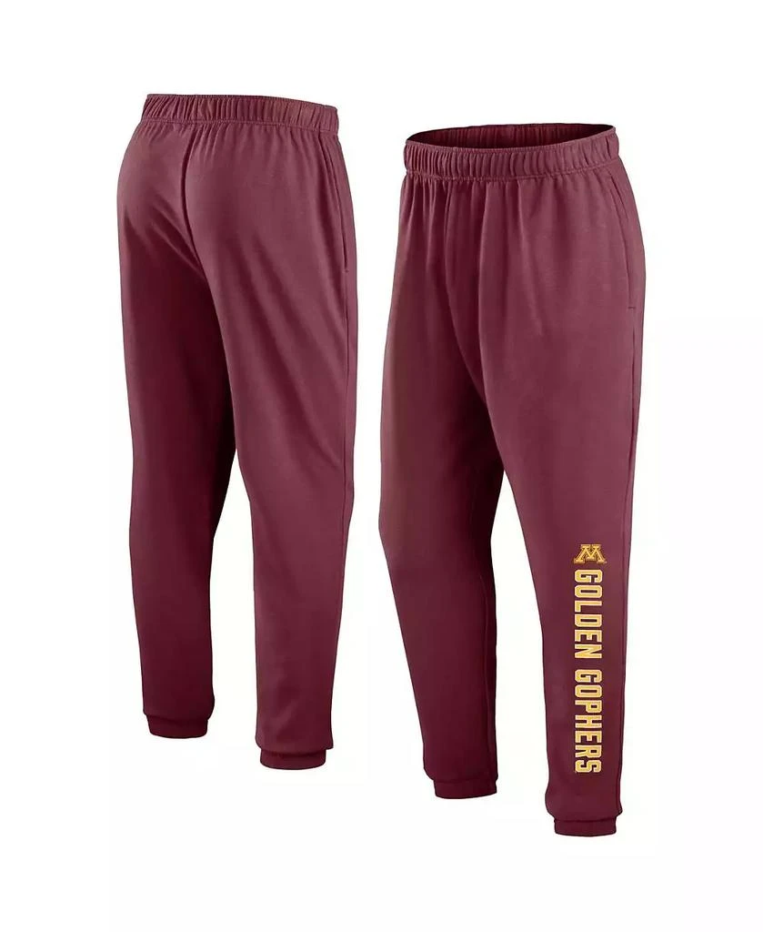 Fanatics Men's Maroon Minnesota Golden Gophers Chop Block Fleece Sweatpants 1