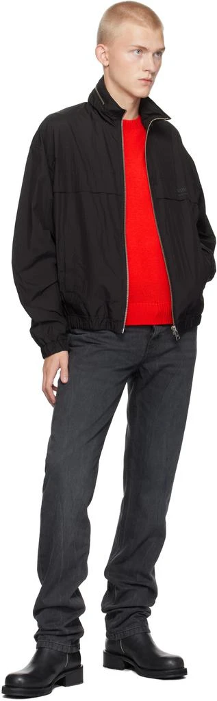 AMI Black 'Ami Alexandre Mattiussi' Windbreaker Jacket 4