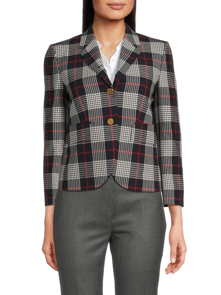 Thom Browne Tartan Wool Sport Coat 1
