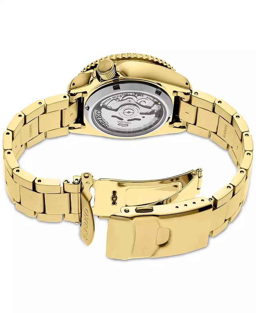 Seiko Men's Automatic 5 Sports Gold-Tone Stainless Steel Bracelet Watch  43mm 3