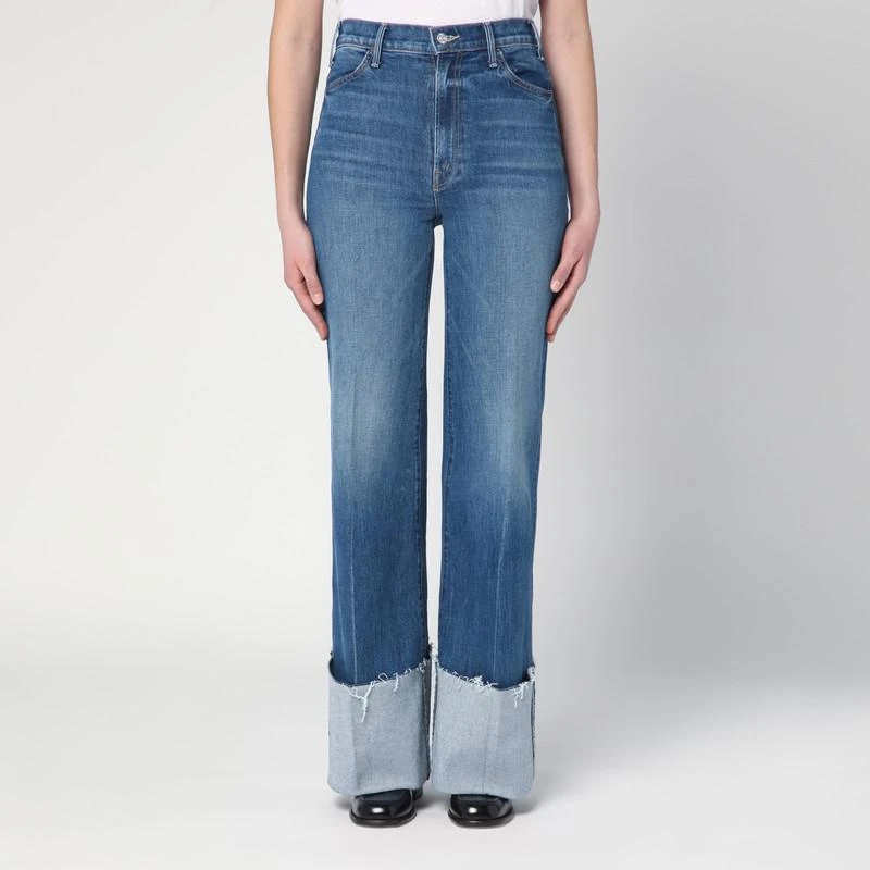 MOTHER Jeans The Hustler Roller Heel Cuff Fray 1
