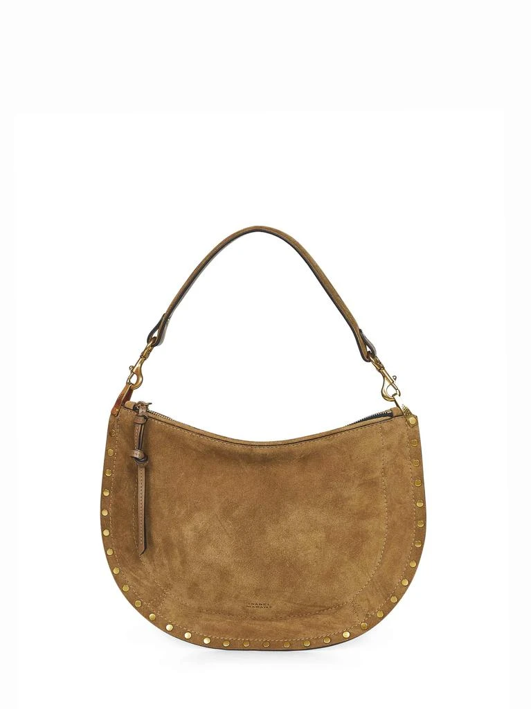 ISABEL MARANT | Taupe Oskan Soft Zip shoulder bag | Women | PZ