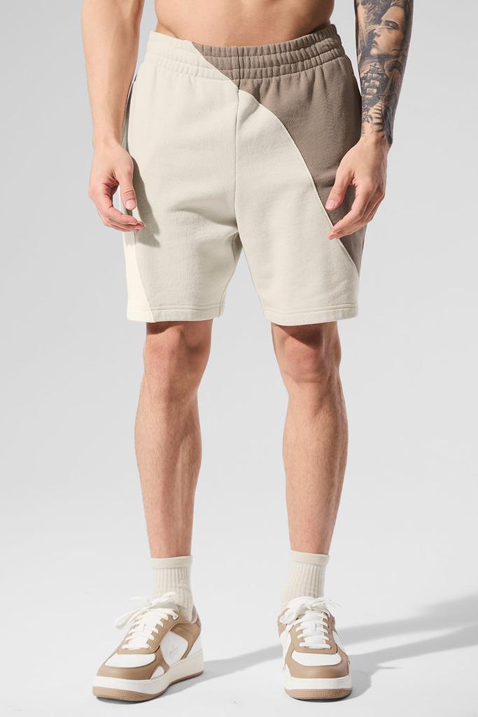 Alo 7" Make Waves Short - Ivory/Bone/Gravel