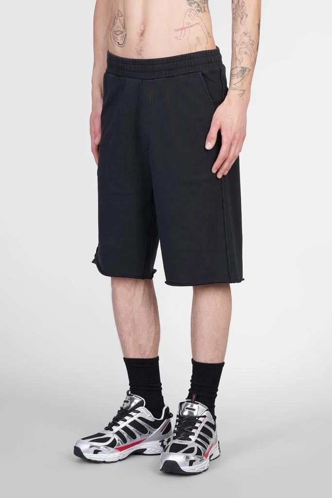 44 Label Group Swaet Shorts In Black Cotton 2
