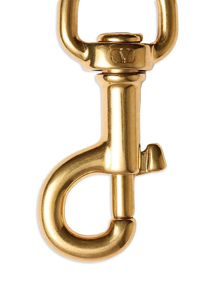 Valentino Vlogo Signature Metal Bag Charm with Key Ring 3