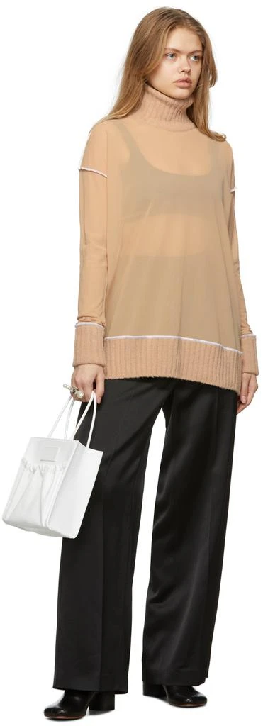 MAISON MARGIELA Tan Reversed Pullover Turtleneck 5