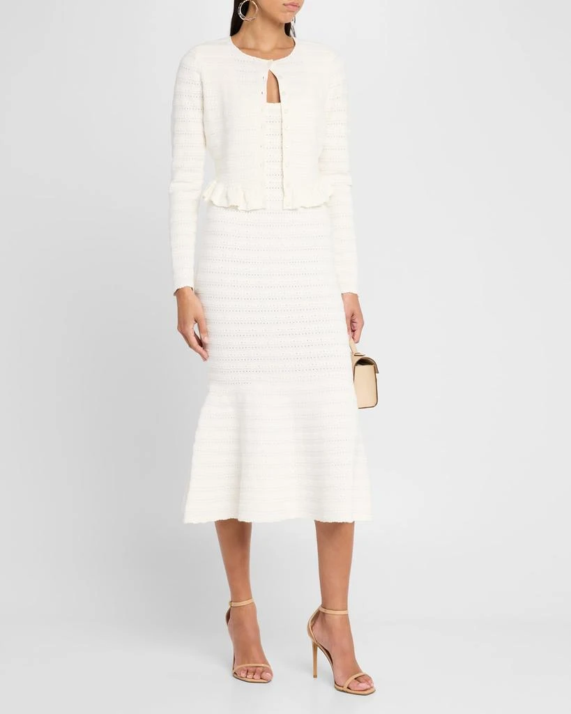 LOVESHACKFANCY Rogan Ruffle-Hem Cardigan 2