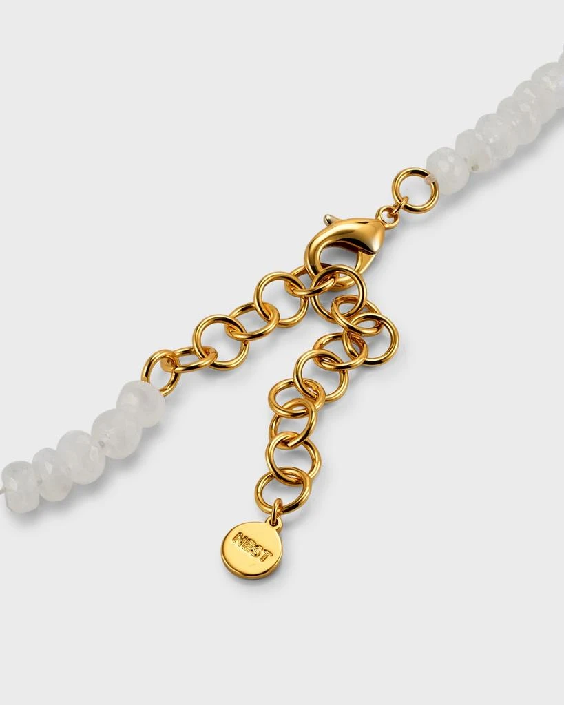 NEST Jewelry Moonstone Strand Necklace With Baroque Pearl 4