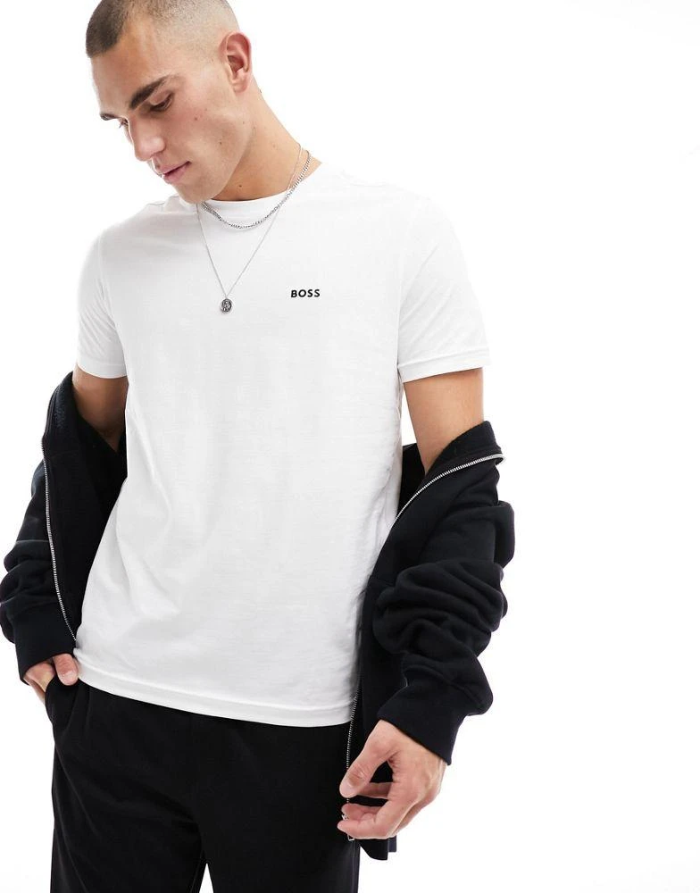 Hugo Boss BOSS Green tee t-shirt In white 1
