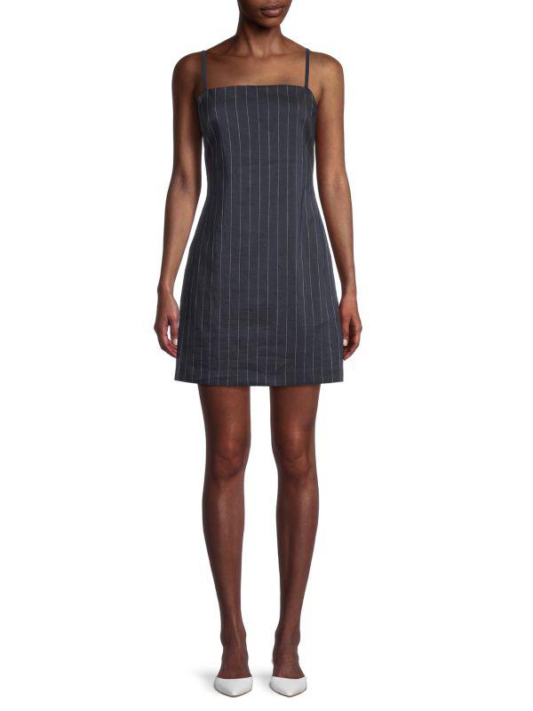 Theory Striped Slip Dress