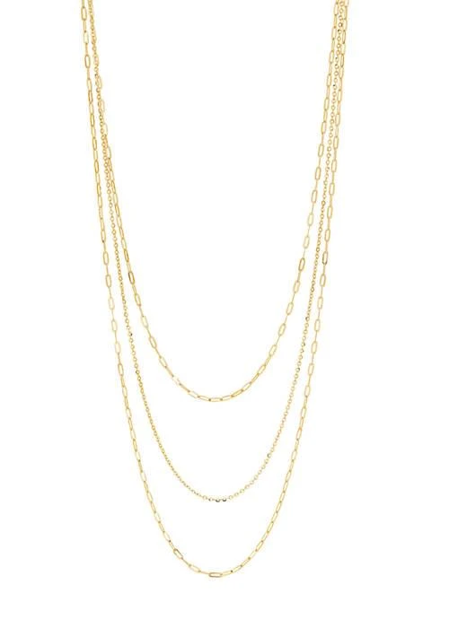 Belk
Co. Graduated Strand with Paperclip Aparkle Forzatina Necklace in 10K Yellow Gold