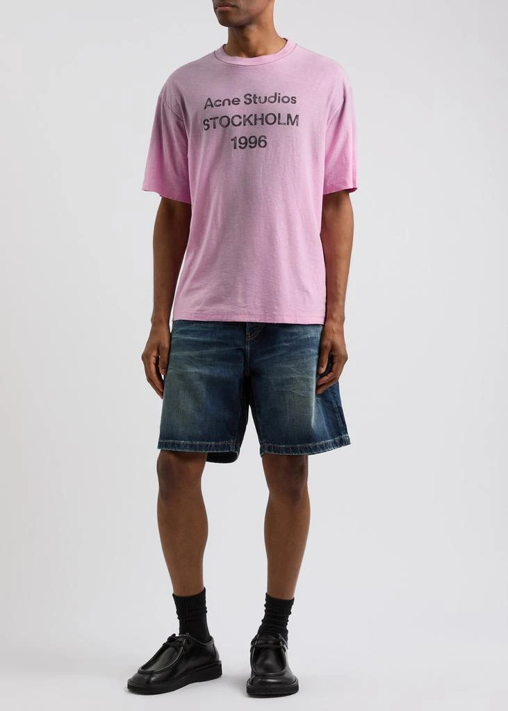 Acne Studios Roland belted denim shorts 4