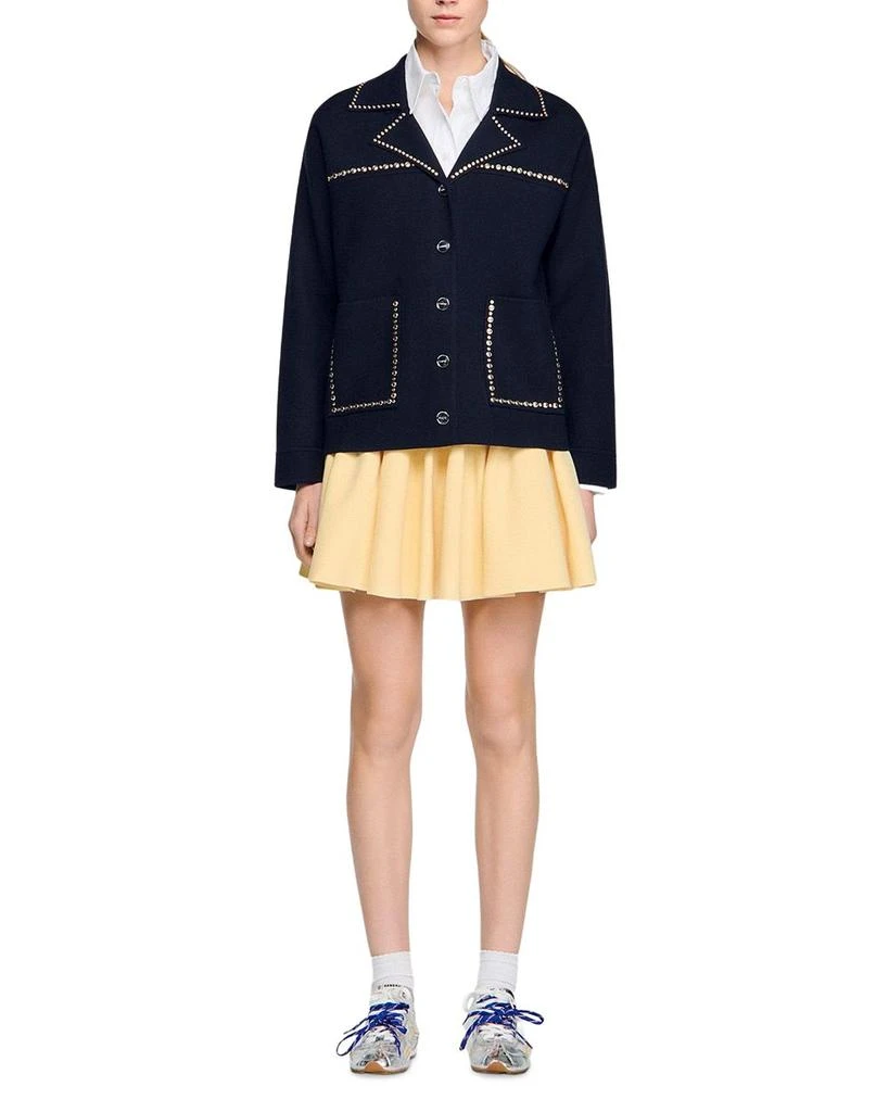 Sandro Studded Cardigan 5