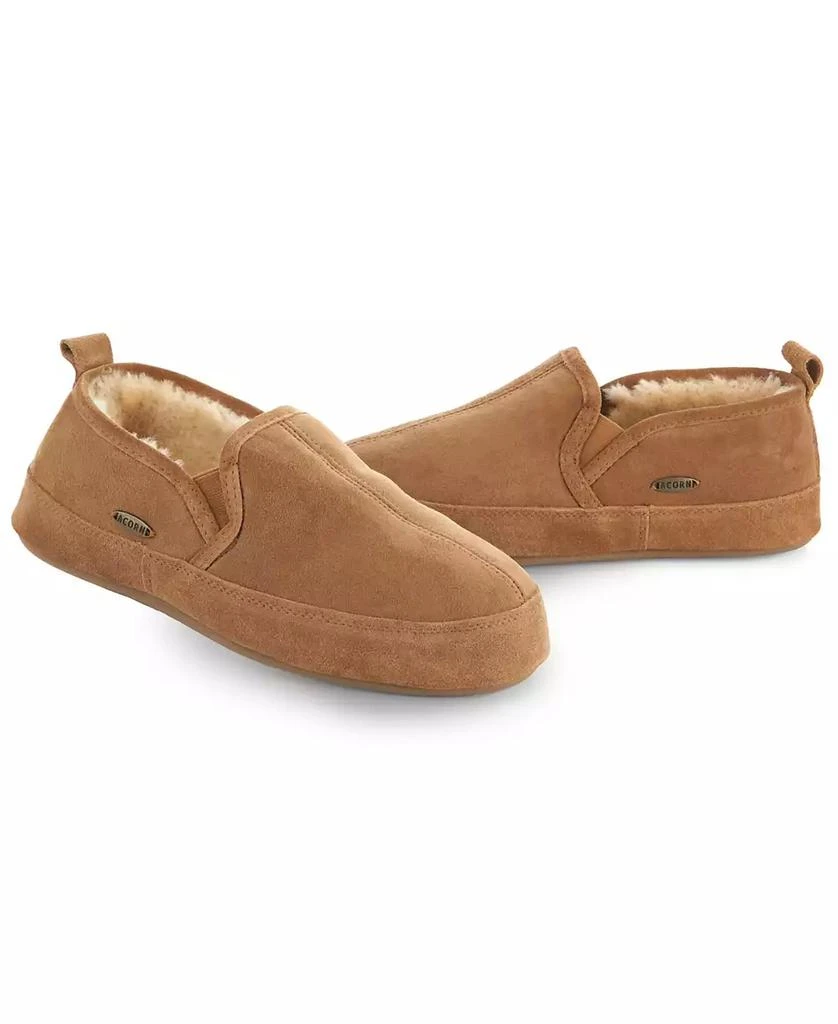 Macy's Acorn Men's Romeo Genuine Leather Slip On Slippers 1