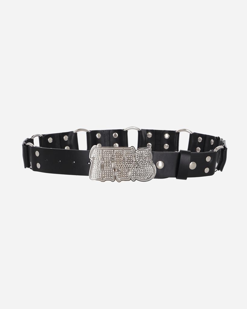 Hysteric Glamour Hypnotized Logo Ring Leather Belt Black