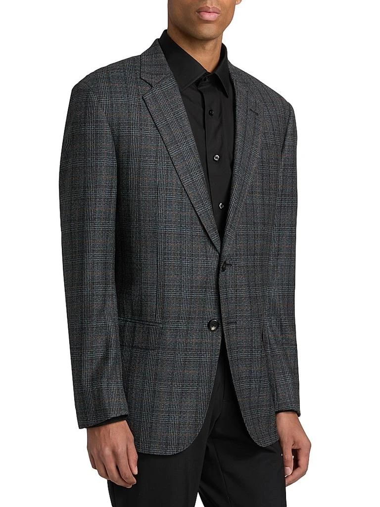Giorgio Armani Windowpane Plaid Wool Sport Coat 4