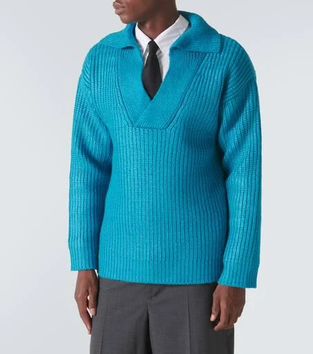 Valentino Ribbed-knit silk-blend sweater 3