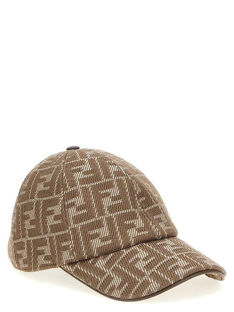 FENDI FF DENIM MONOGRAM CAP BROWN【人気商品】★ Fendi Fendi Ff Monogram Cap - Hats - BeyondStyle