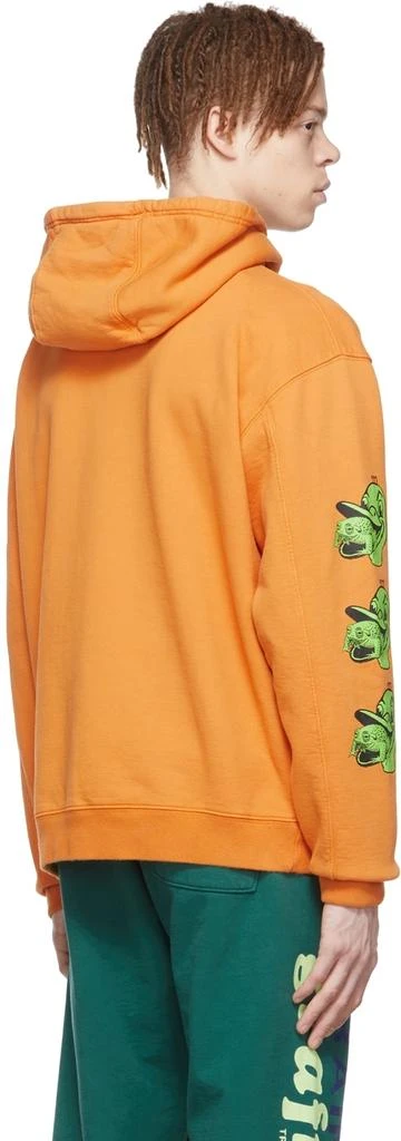Brain Dead Orange Cotton Hoodie 3
