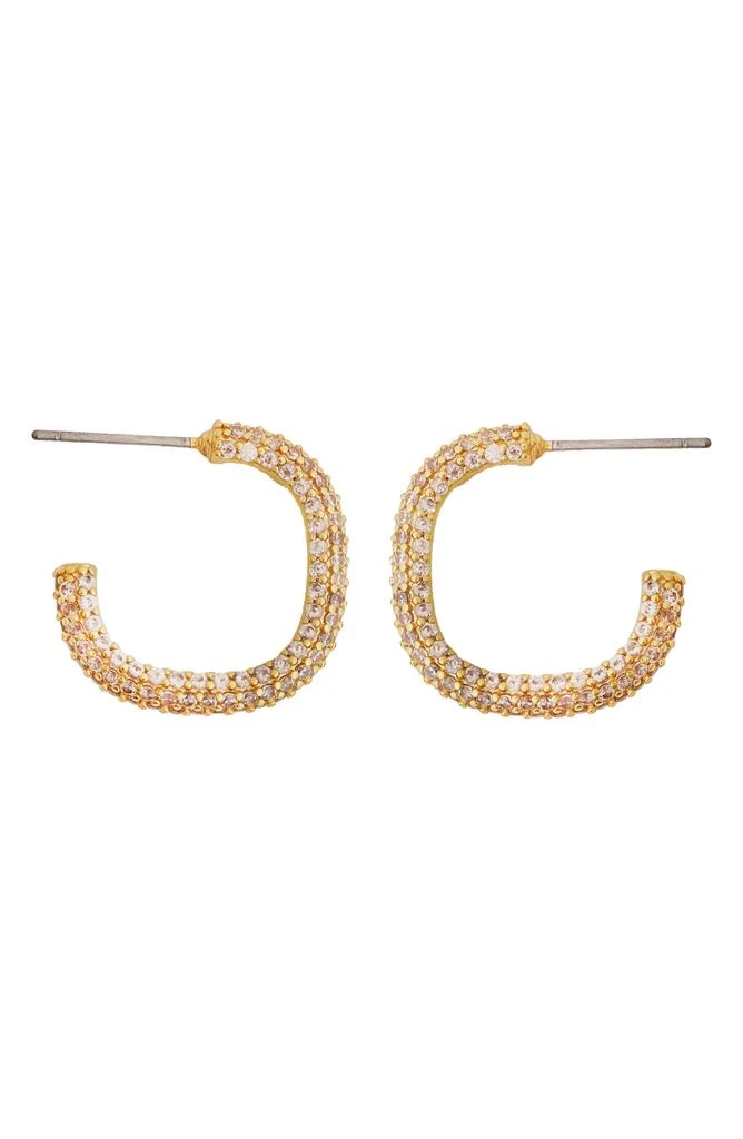 Panacea Pavé Cubic Zirconia Hoop Earrings