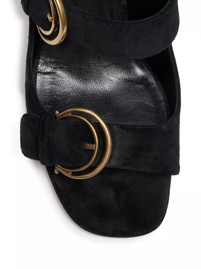 Chloé Alize Suede Buckle Sandals 4