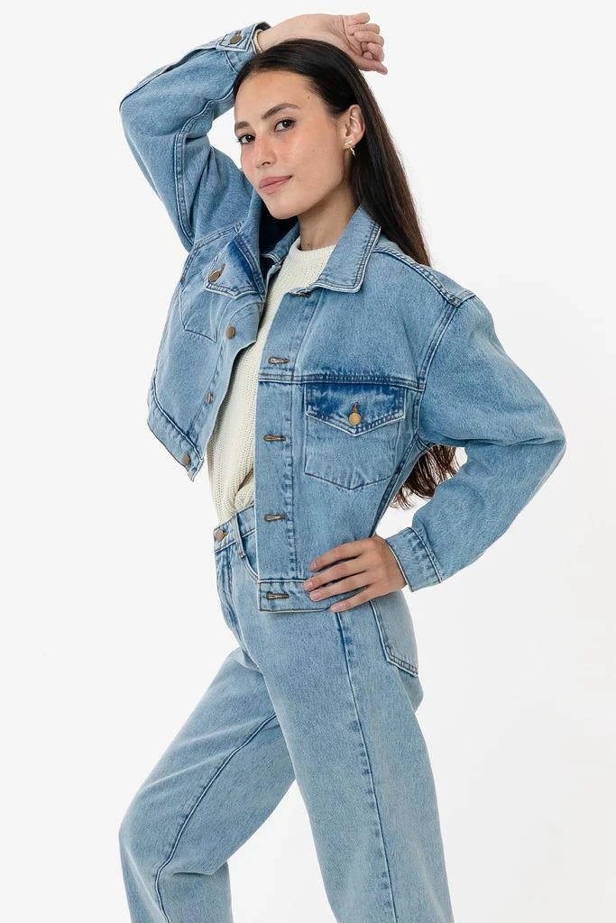 Los Angeles Apparel RDNW03 - Denim Cropped Jacket 3