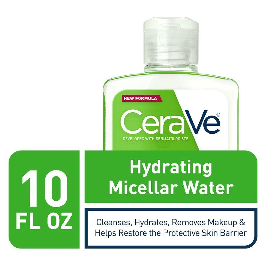 CeraVe Hydrating Micellar Water, Ultra Gentle Facial Cleanser & Eye Makeup Remover 7