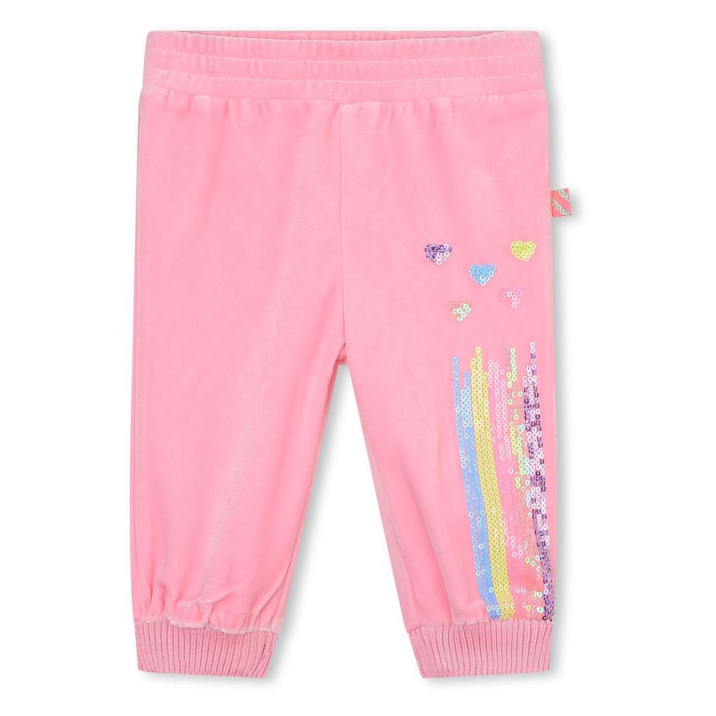 Billieblush Pink Rainbow Side Stripe Sweatpants