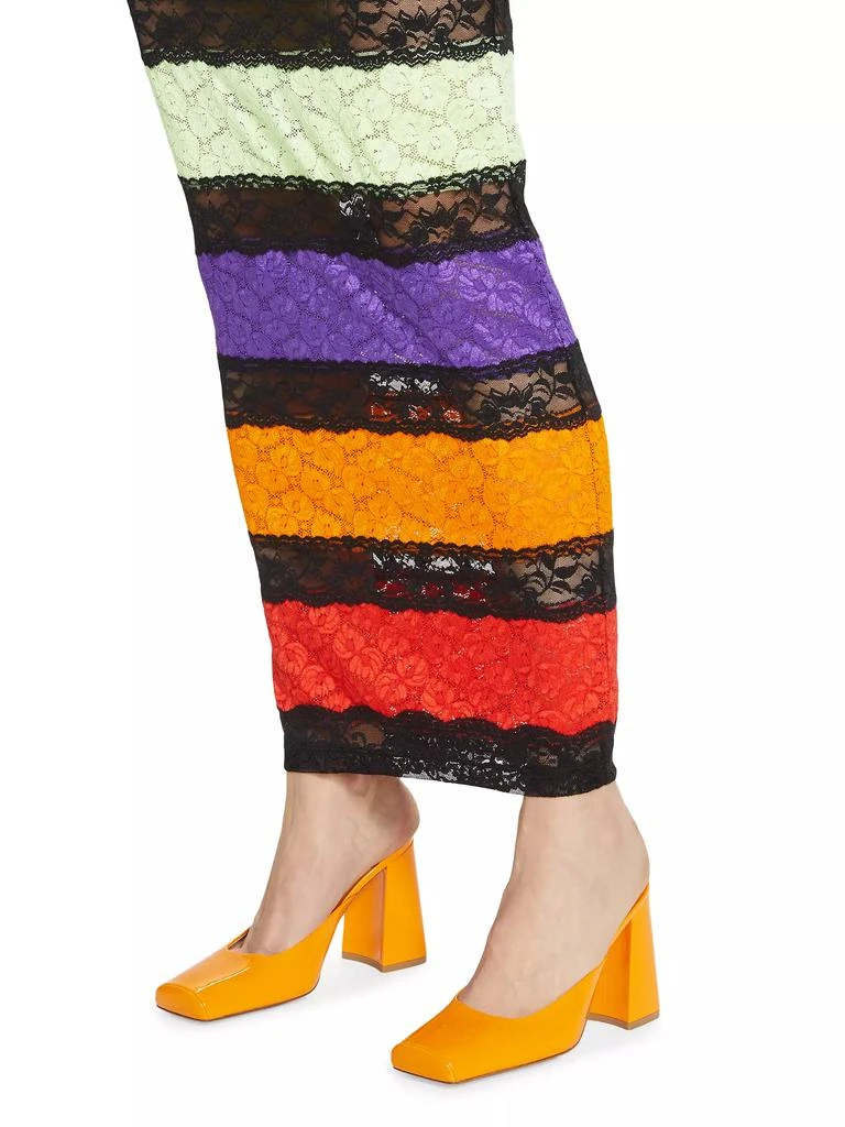 BruceGlen Prism Collection Colorblocked Lace Maxi Dress 6