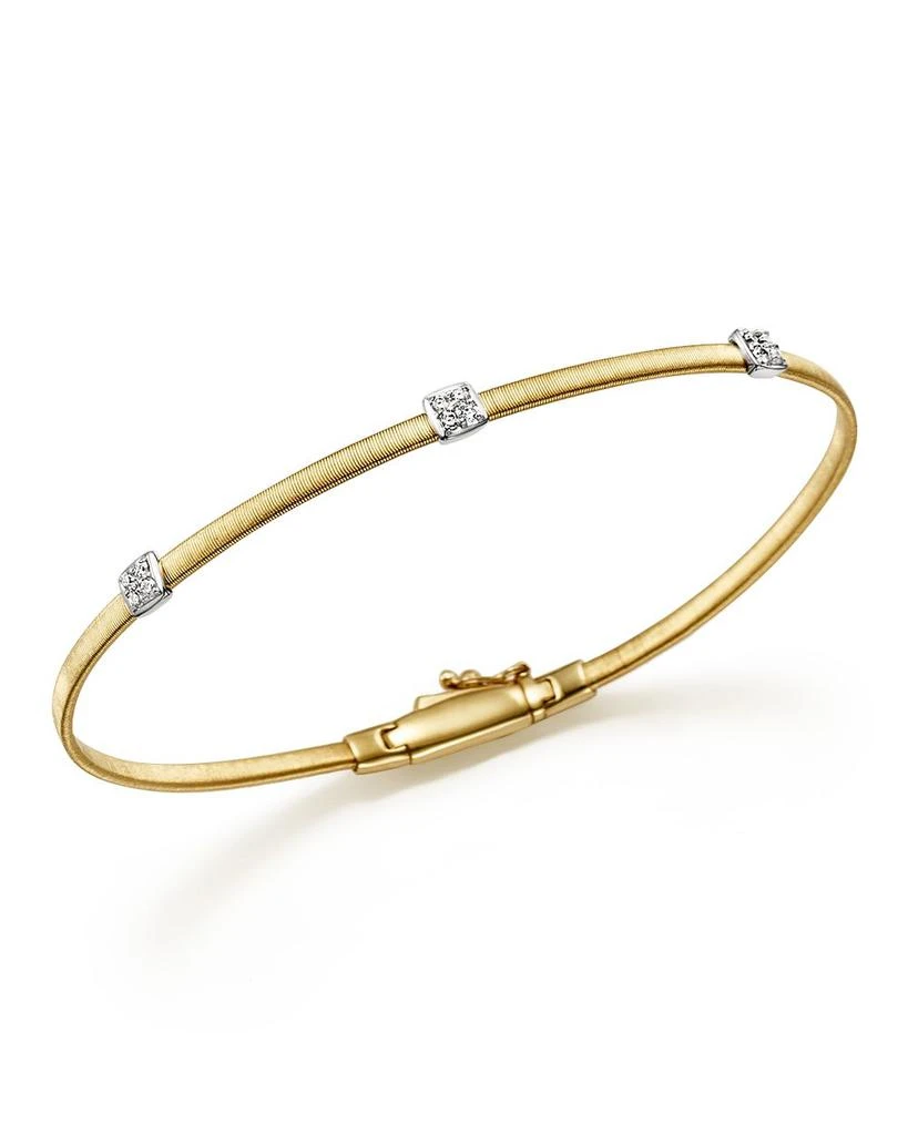 Marco Bicego Masai 18K Gold Small Three Station Diamond Bracelet 1