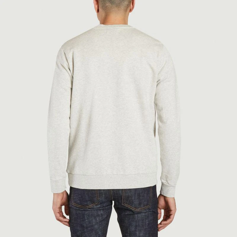 Cuisse de Grenouille Surf in Paris Sweatshirt Light Grey Chiné CUISSE DE GRENOUILLE 3