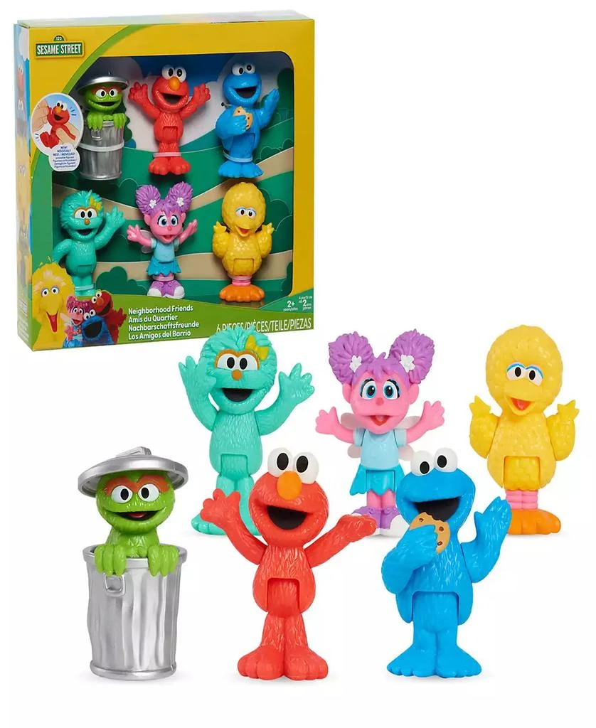 Sesame Street Neighborhood Friends, 6-piece Poseable Figurines 2