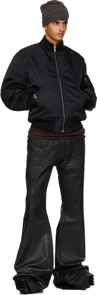 Rick Owens Black Concordians Tankers Flight Bomber Jacket 4