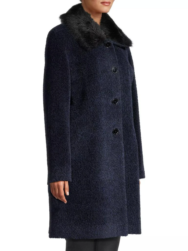 Sofia Cashmere Toscana Shearling Collar Coat 4