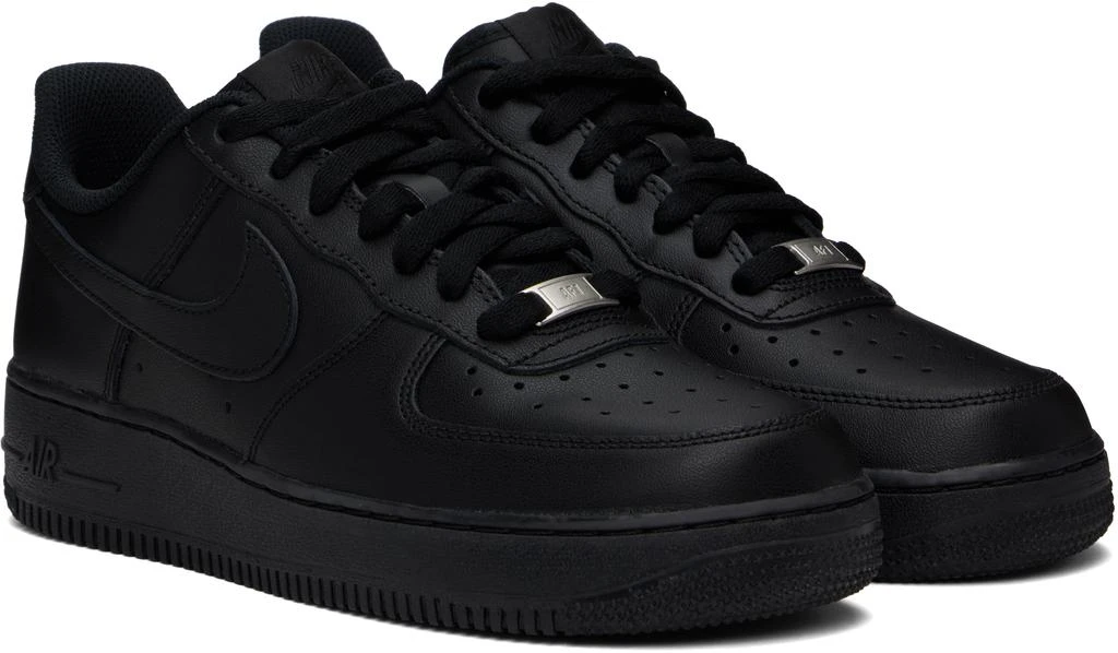 NIKE Black Air Force 1 '07 Sneakers 4