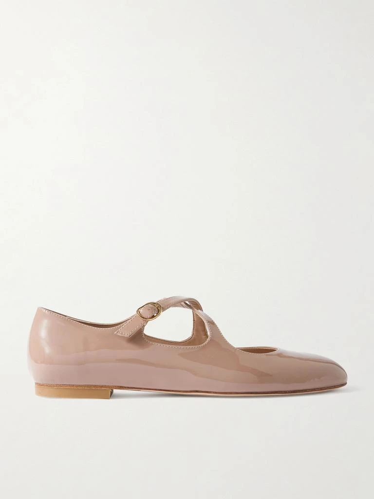 Stuart Weitzman Clem 漆皮玛丽珍芭蕾平底鞋 1
